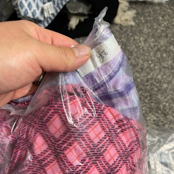 Land’s End Women’s Purple Plaid Linen Cotton Blend Button Down Shirt Sz 2X - Picture 9 of 9